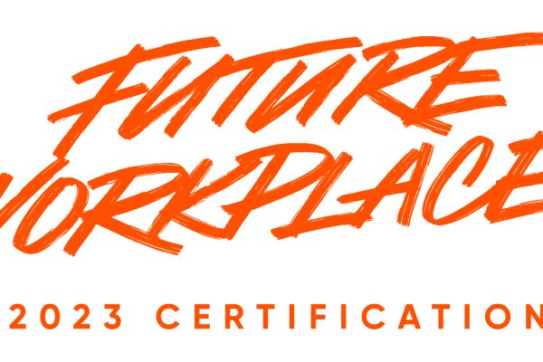 Future Workplaces 2023-sertifikaatti, oranssi