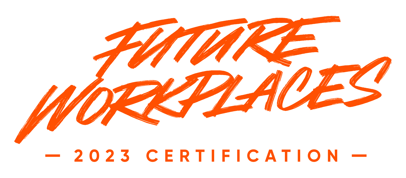 Future Workplaces 2023-sertifikaatti, oranssi